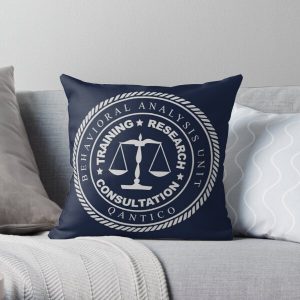 BAU - Logo Throw Pillow RB2910 product Offical Criminal Minds Merch