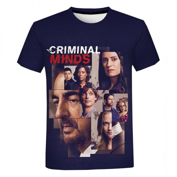 Hot TV Series Criminal Minds 3D Print T shirt Men Women Casual Style Fashion Harajuku Short 1 - Criminal Minds Store