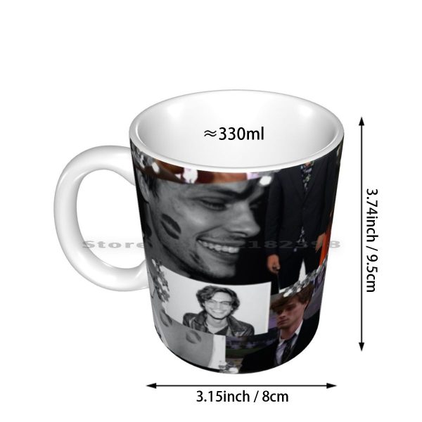 Matthew Gray Gubler Collage Ceramic Mugs Coffee Cups Milk Tea Mug Matthew Gray Gubler Spencer Reid 1 - Criminal Minds Store