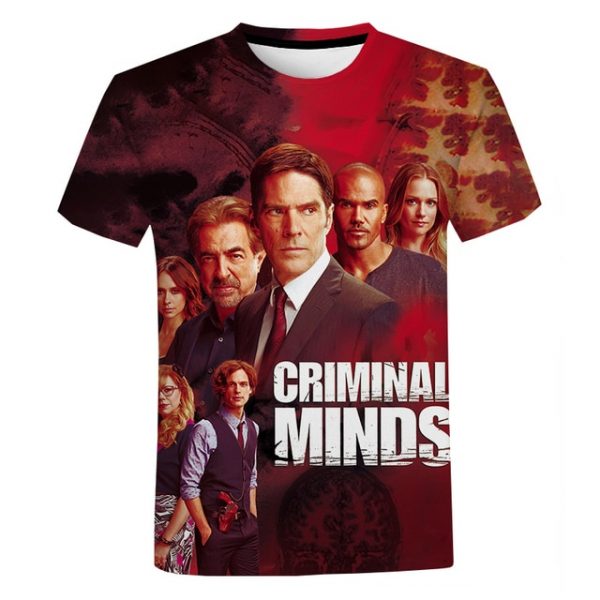 Tv Series Criminal Minds 3D Printed T shirt Unisex Horror TV Fashion Short Sleeved O Neck 3.jpg 640x640 3 - Criminal Minds Store